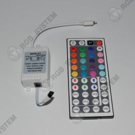 Programovatelné IR dálkové ovládání k RGB LED páskům, 44 tlačítek, regulátor