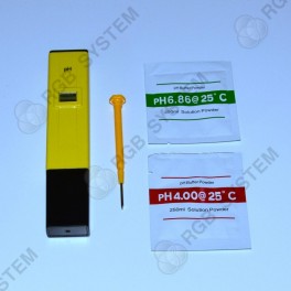 Digitální pH METR (+ kalibrační roztoky) včetně napájecích baterií