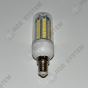 LED žárovka E14 230 V 5 W 48 LED 5050 SMD warm white (3000 - 3500 K)